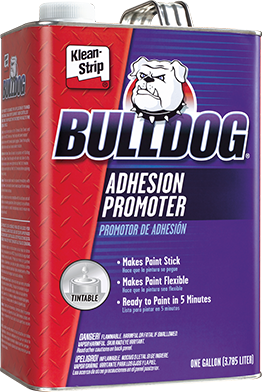 Bulldog acts as a tie coat by allowing several different surfaces to be painted at the same time.
