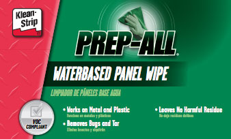 prep waterbased wipe panel