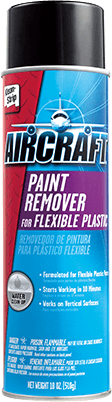 Aircraft Paint Remover for Flexible Plastic